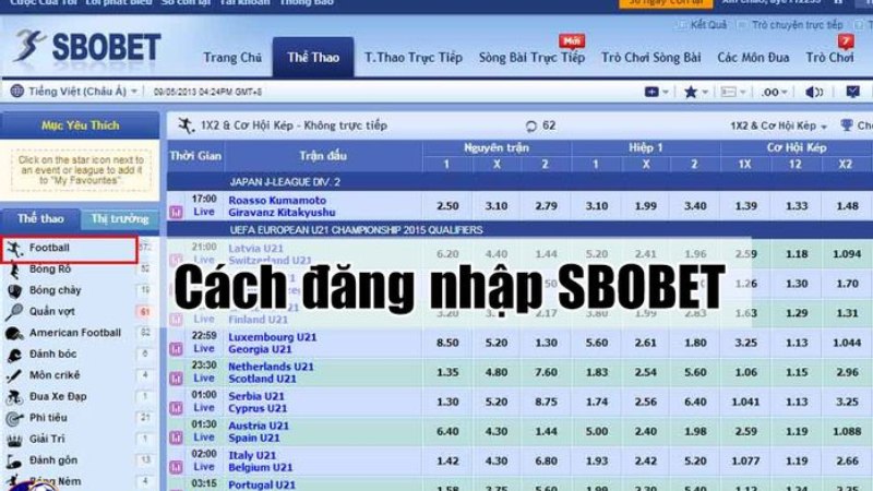 Quy trình đăng nhập với Sbobas.com
