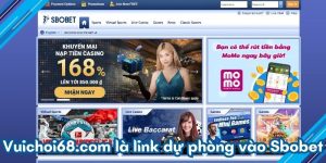 Vuichoi68.com là link dự phòng vào Sbobet
